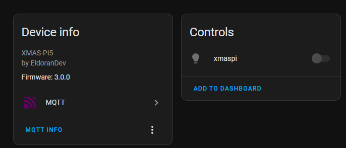 screenshot from homeassistant device overview